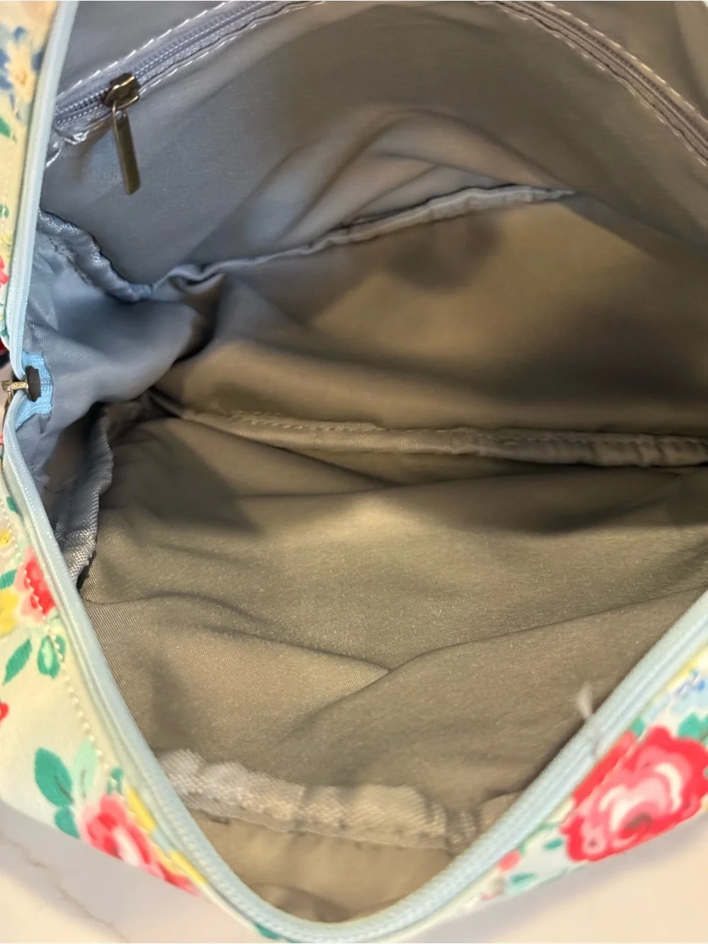 Cath Kidston Mint Floral Kids Backpack with Pink & Yellow Roses